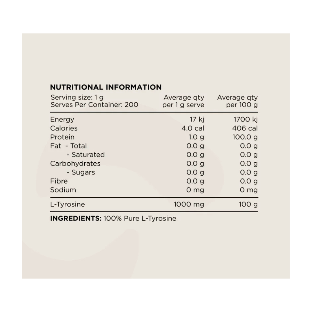 Tyrosine By Switch Nutrition