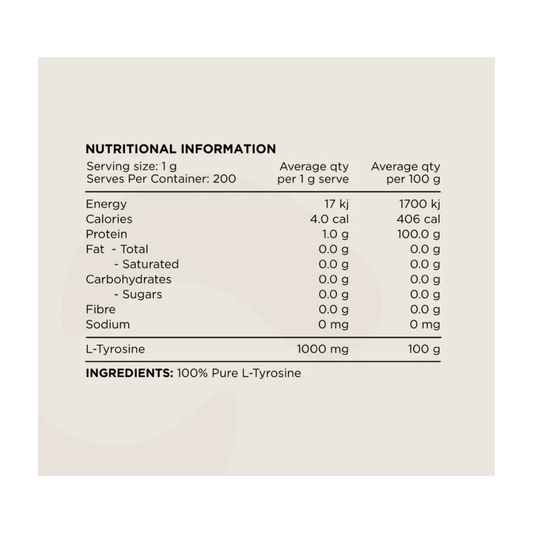 Tyrosine By Switch Nutrition