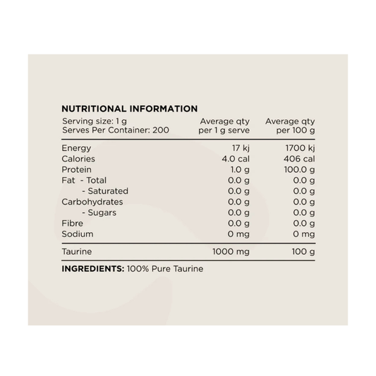 Taurine By Switch Nutrition