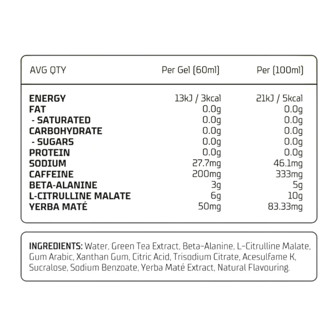 Caffeinated Energy Gels By FUELR