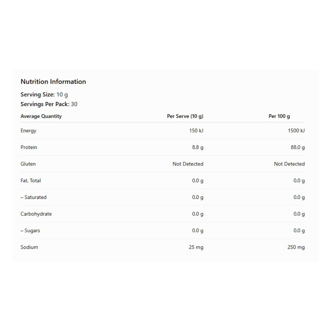 Natural Gelatine 300g By Nutra Organics