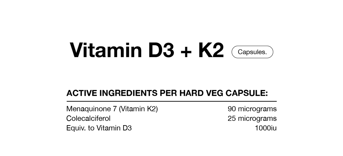 Vitamin D3 + K2 By Switch Nutrition