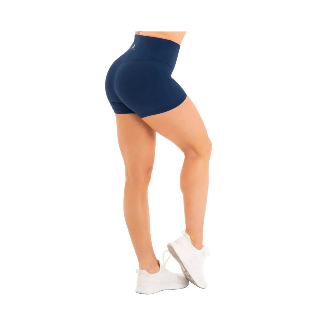NKD High Waisted Shorts Navy By Ryderwear