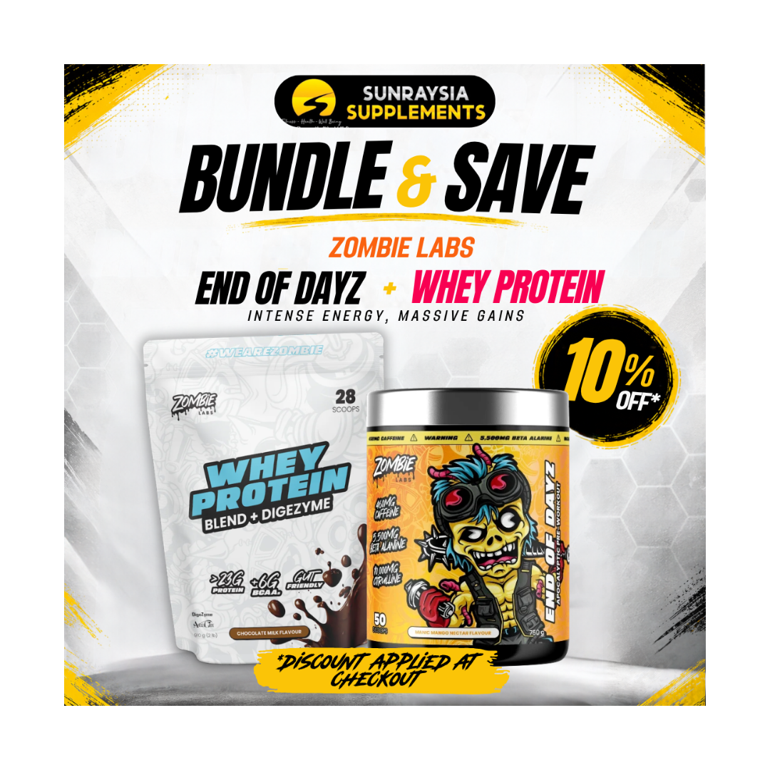 End of Dayz Pre-Workout + 100%Whey Protein By Zombie Labs
