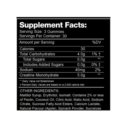 Sour Creatine Gummies By Swoleys