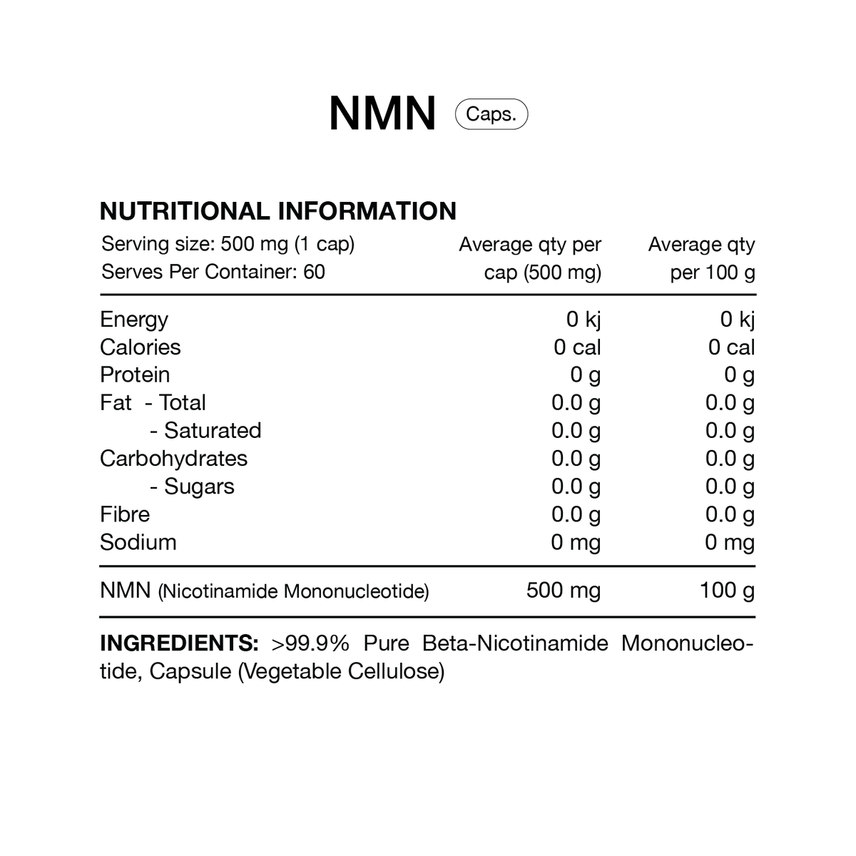 NMN By Switch Nutrition