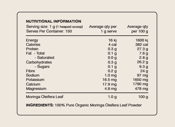 Moringa Leaf Powder (Organic)