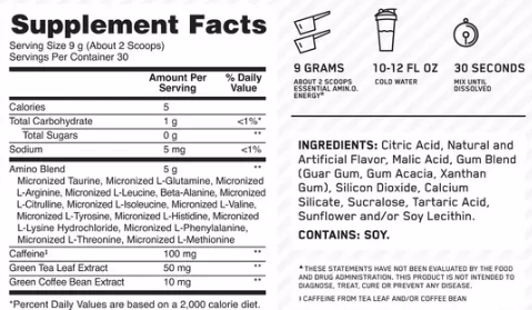 Amino Energy – Anytime Energy & Amino Support