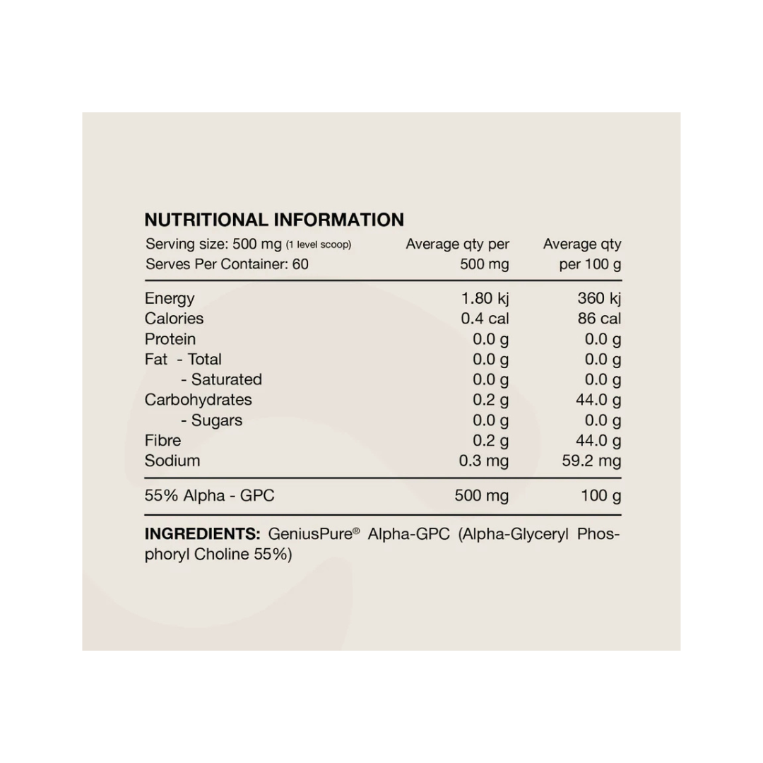 Alpha GPC By Switch Nutrition