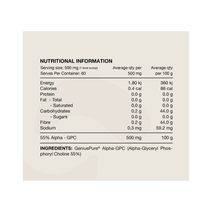 Alpha GPC By Switch Nutrition