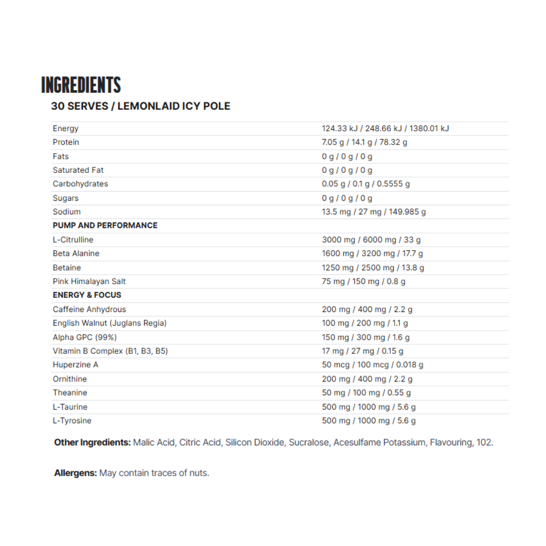 Villain Pre-Workout By Krupt