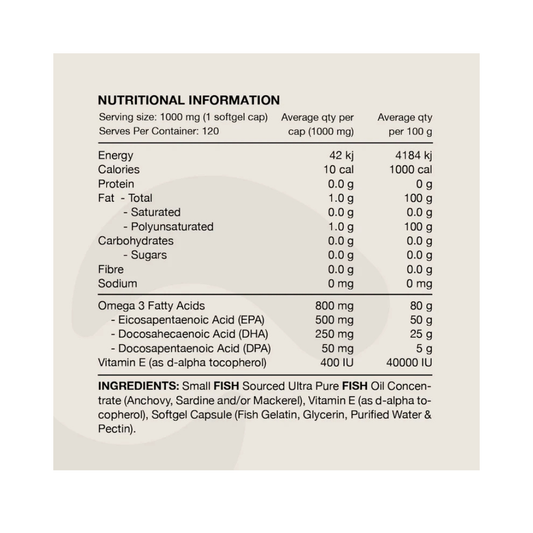 Ultra Fish Oil By Switch Nutrition