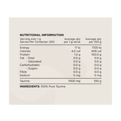 Taurine By Switch Nutrition