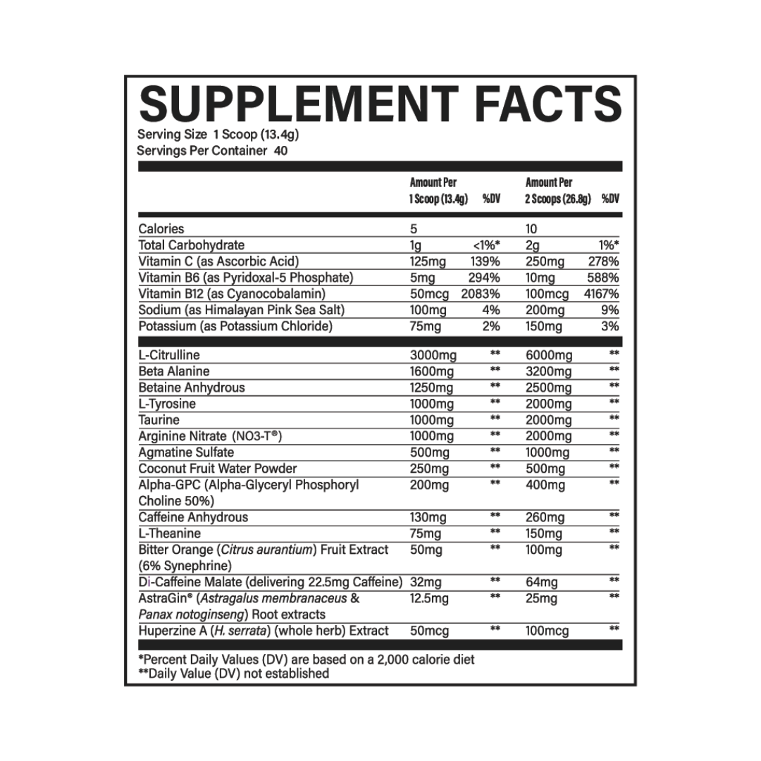 Thavage Pre-Workout By Raw Nutrition