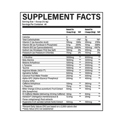 Thavage Pre-Workout By Raw Nutrition