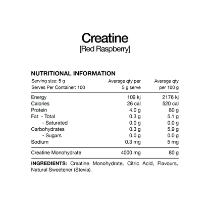 Flavoured Creatine Monohydrate By Switch Nutrition