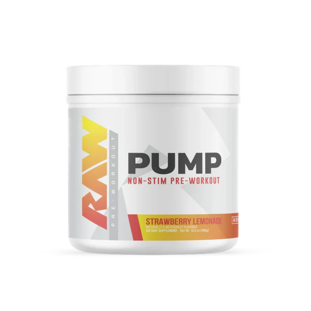 Pump (Non-Stim) by Raw Nutrition – Caffeine-Free Pre-Workout