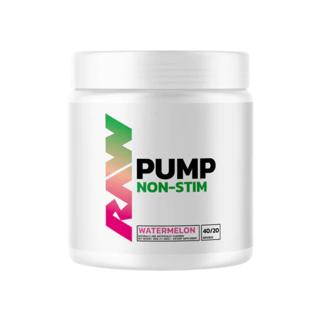 Pump (Non-Stim) by Raw Nutrition – Caffeine-Free Pre-Workout