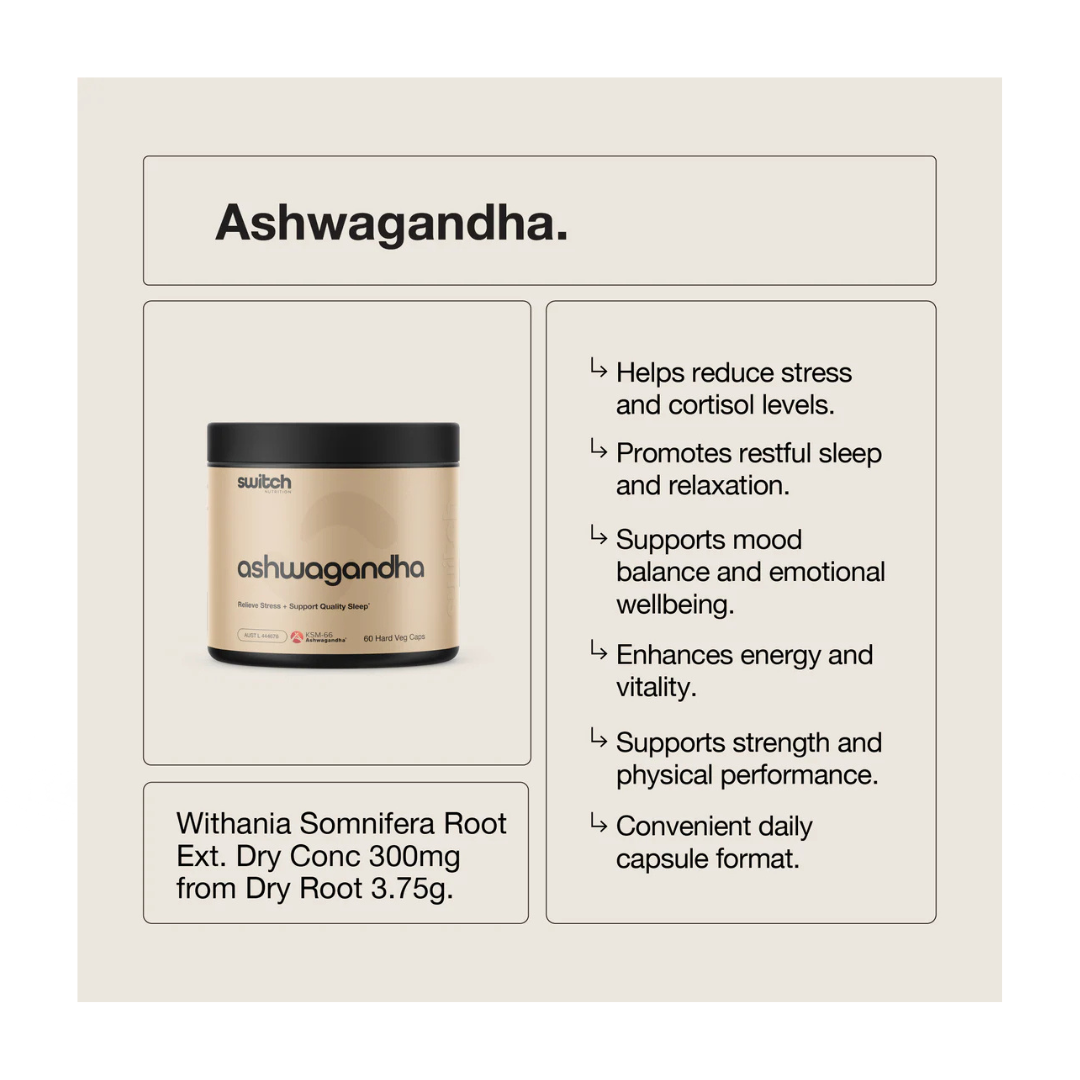 Ashwagandha (KSM-66) By Switch Nutrition