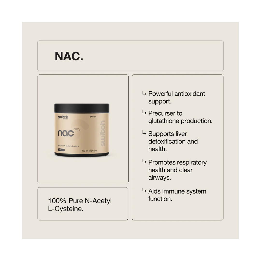 NAC (N-Acetyl-L-Cysteine) By Switch Nutrition