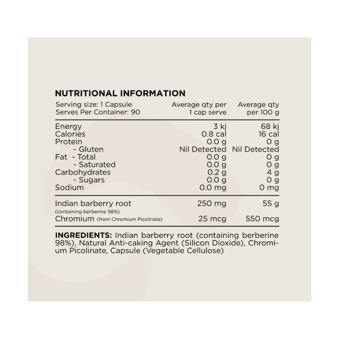 Berberine HCL + Chromium