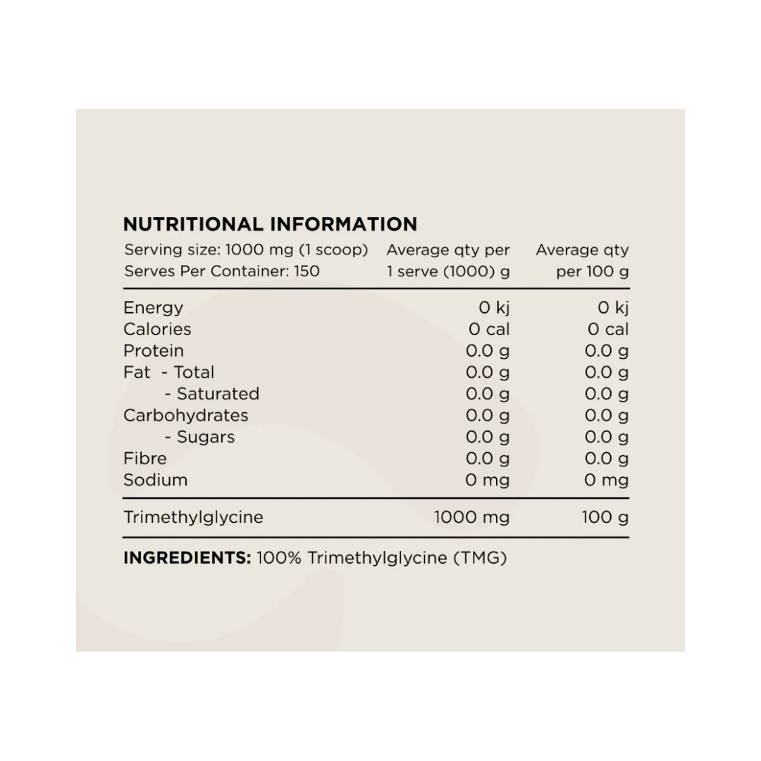 Trimethylglycine (TMG) By Switch Nutrition