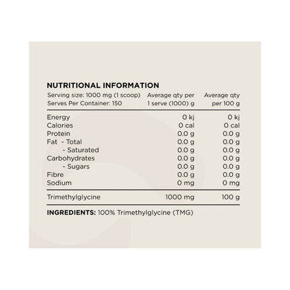 Trimethylglycine (TMG) By Switch Nutrition
