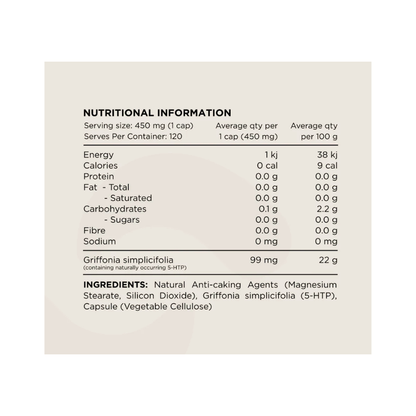 Griffonia (5-HTP) By Switch Nutrition