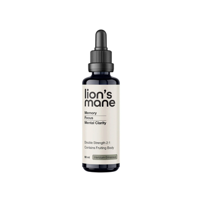 Lion's Mane Liquid Mushroom Extract Double Strength 60ml By Switch Nutrition