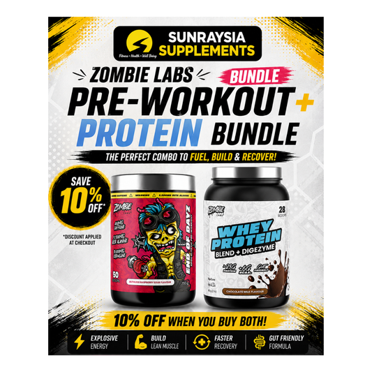 End of Dayz Pre-Workout + 100%Whey Protein By Zombie Labs