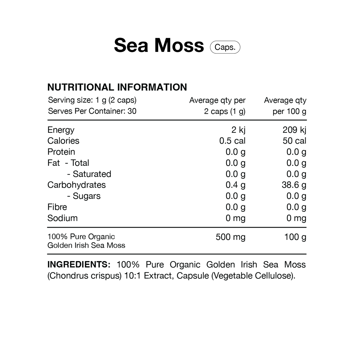 Sea Moss By Switch Nutrition