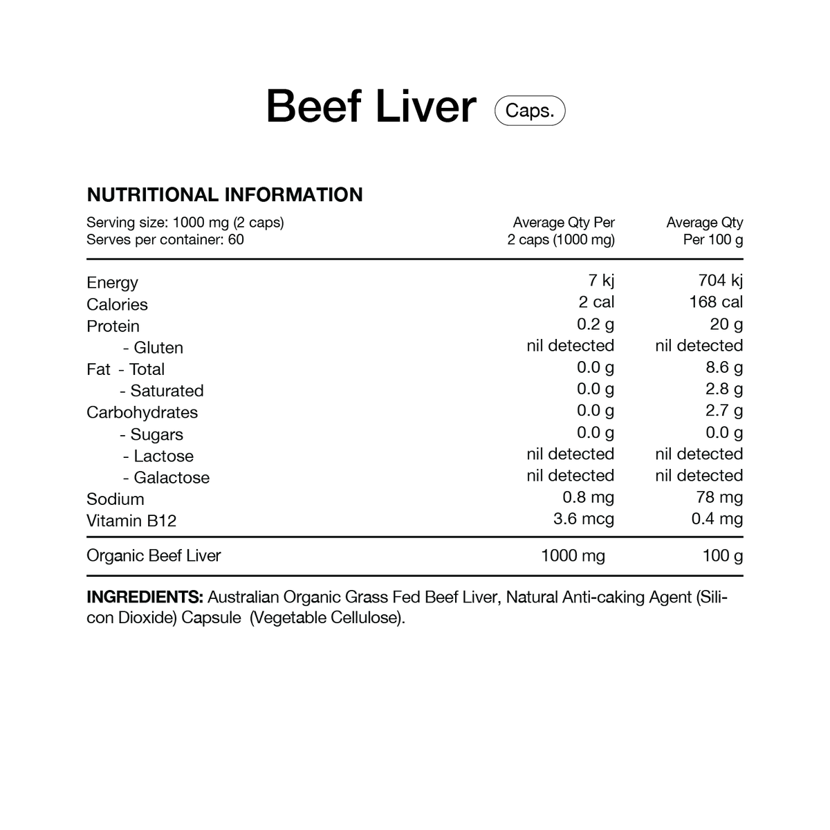 Beef Liver By Switch Nutrition