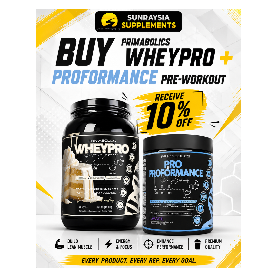 WheyPro + Proformance Pre-Workout By Primabolics