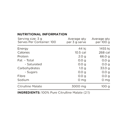 Citrulline Malate By Switch Nutrition