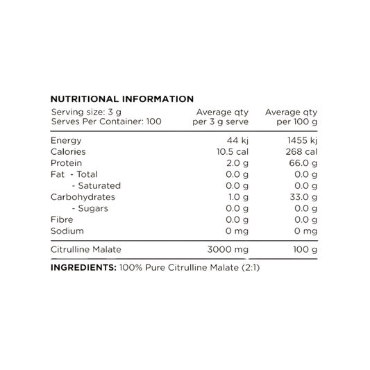 Citrulline Malate By Switch Nutrition