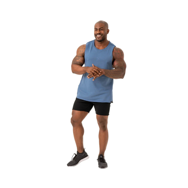 Force Fleece Tank Blue By Ryderwear