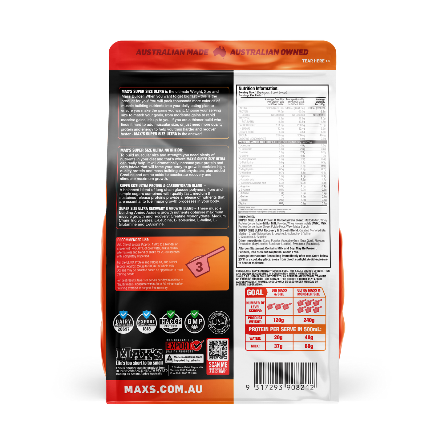 SuperSize Ultra By Maxs Protein