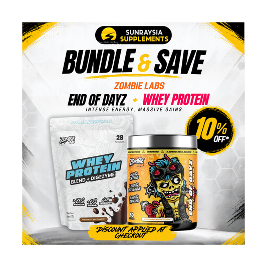 End of Dayz Pre-Workout + 100%Whey Protein By Zombie Labs