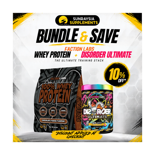 100% Whey Protein + Disorder Ultimate By Faction Labs